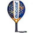 Babolat Alioth Junior padelracket i blått med vit mittrand, färgstänk och orange hals