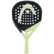 HEAD Extreme Pro 2026 padelracket med diamantform i svart och ljusgrönt, sedd framifrån med stor HEAD-logotyp