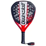 Babolat Technical Veron 2026 padelracket i svart, vitt och rött med röd hals och svart grepp
