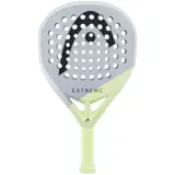 HEAD Extreme Motion 2026 padelracket i ljusgrått och limegrönt med svart HEAD-logotyp på den diamantformade ytan