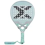NOX Ventus Hybrid 12K Lite 2026 padelracket i ljust mintgrönt med svart X-mönster och droppform